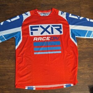 FXR Men's Red and Blue Race Division Jersey